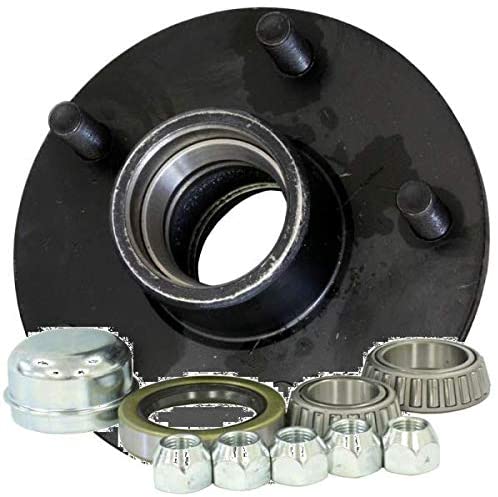 Trailer AXLE HUB KIT- #84 Spindle- 5 ON 5 Bolt Circle- L44649 & L68149 Bearings- 3.5K AXLE-PRE-Greased!!