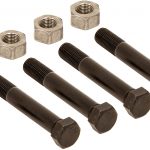 LIBRA Trailer Leaf Spring Shackle Bolts 9/16" -18 X 3 Long with Lock Nuts, Set of 4-23030/23012