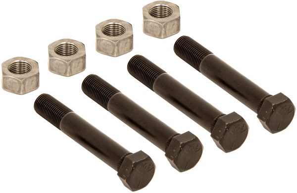 LIBRA Trailer Leaf Spring Shackle Bolts 9/16" -18 X 3 Long with Lock Nuts, Set of 4-23030/23012