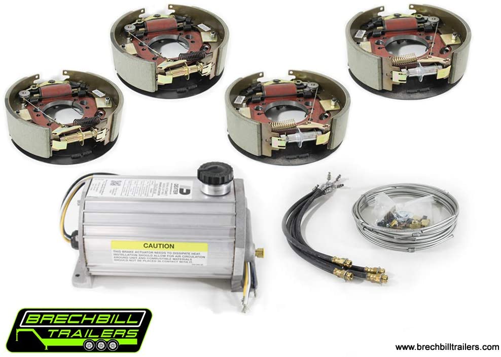 Electric/Hydraulic Drum Brake Conversion Kit for Dexter & Lippert 10K General Duty Axles 12-1/4"x 3-3/8"
