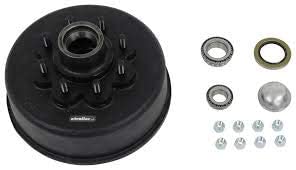 Trailer Hub & Drum Assembly for 8,000-lb Dexter and Lippert Axles, 12-1/4" x 3-3/8", 8-9/16" Studs (BD-86580-36)