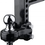 Fastway Flash Solid Steel 49-00-5600 Adjustable Steel Ball Mount with 6 Inch Drop, 2 Inch Shank, and Chrome Plated Balls