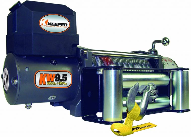 KEEPER KW95122-1 12V DC Heavy Duty Winch with Wireless Control - 9500 lbs. Capacity