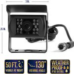 Rear View Safety Backup Camera System (2 Camera) with Quick Connect Kit for Fifth Wheels, Trailers, Travel Trailers and Semi-Trucks | RVS-770614-213