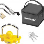 Tow Ready 63256 Deluxe Receiver and Trailer Coupler Lock (Keyed Alike Lock Set with Storage Bag)