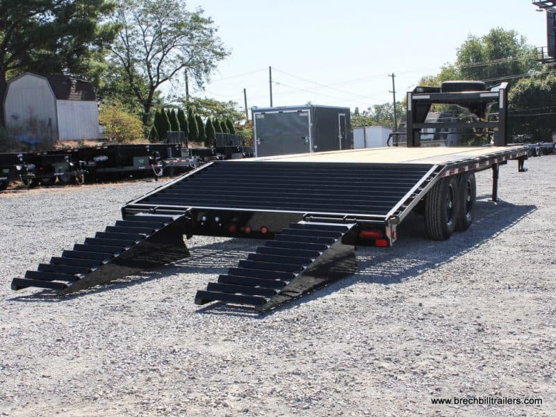 25' Big Tex Gooseneck Equipment Deck-Over Steel Trailer