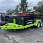 BWISE HTONE BLACK AND LIME GREED HEAVY DUTY BWISE DUMPING TRAILER