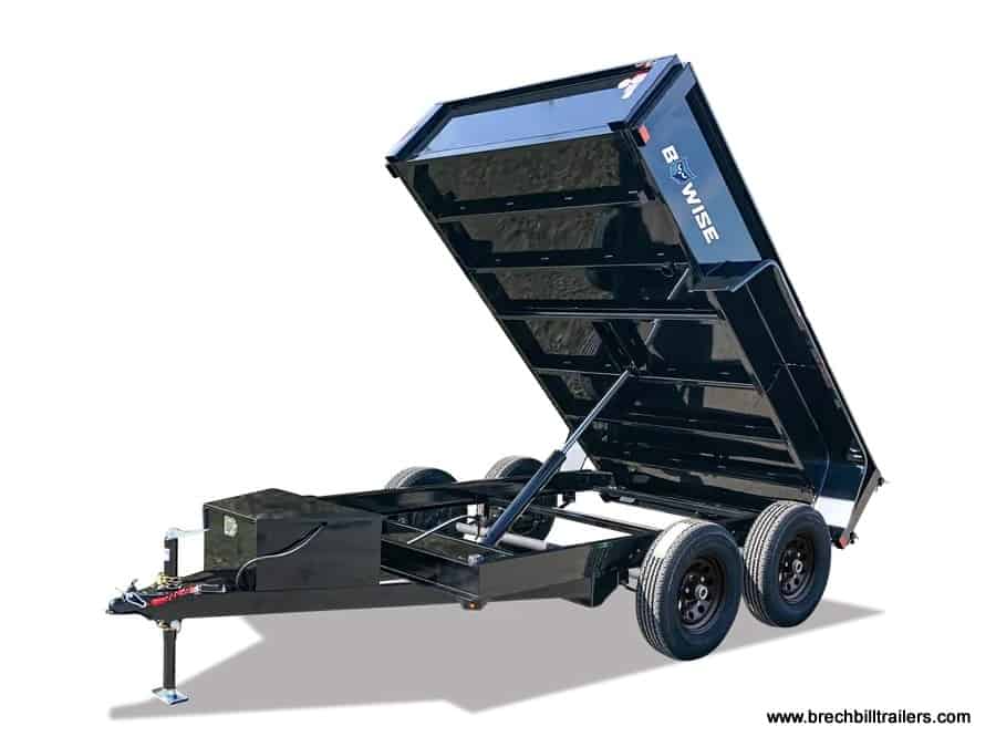 Bwise R Light Duty Tandem Axle Low Pro Dump Trailer 6’x10’x10K (DTR610LP-10)
