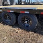 Black deck over equipment trailer for sale