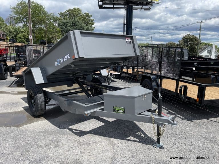 BWise R-Series Dump Trailer - Gray Steel Frame