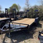 BWise Low-Pro Equipment Trailer With Black Mod Wheels and Ladder Ramps