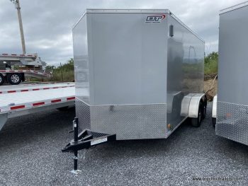 Bravo Scout Enclosed Cargo Trailer with Silver Barn Doors