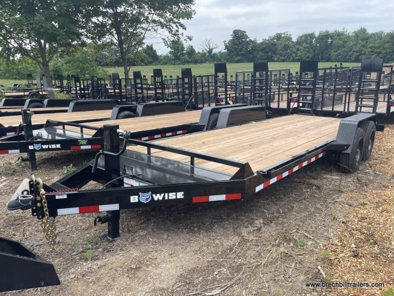 BWise EH-Series Equipment Trailer with Black Ladder Ramp