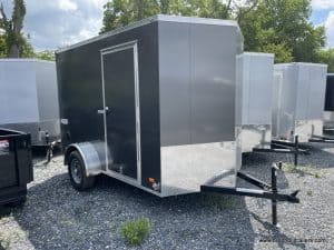 Bravo Scout Enclosed Cargo Trailer - Charcoal Steel Frame