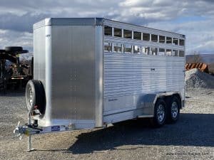 EBY Maverick Livestock Trailer - Aluminum Frame - Swing Door With Slider