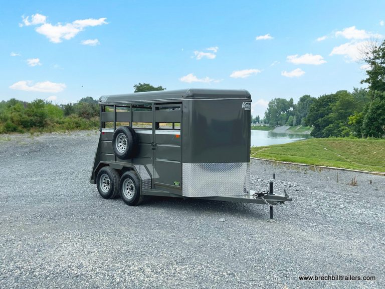 Valley 7K Stock Trailer 6x12 26012 Charcoal Gray Animal Cattle Horse Trailer 3557.1