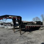 Used Belmont Deck Over Gooseneck Trailer - Black Steel Frame