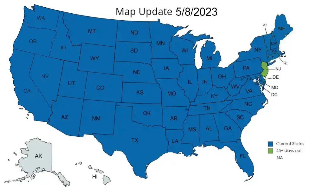 C3 Rentals Availability Map May 2023