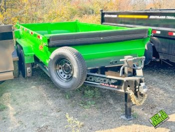 Lime green 14 ft Horizon 14k Heavy Duty Dump Trailer